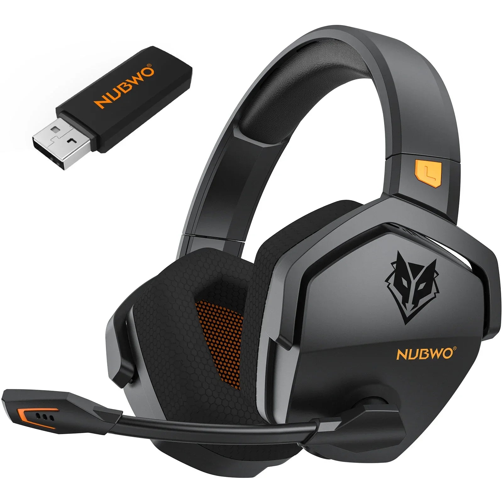 Dual Wireless Gaming Headset Orange-0